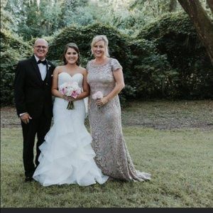 Tan/Gold Formal Dress